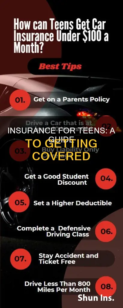 how to apply for insurance as a teen