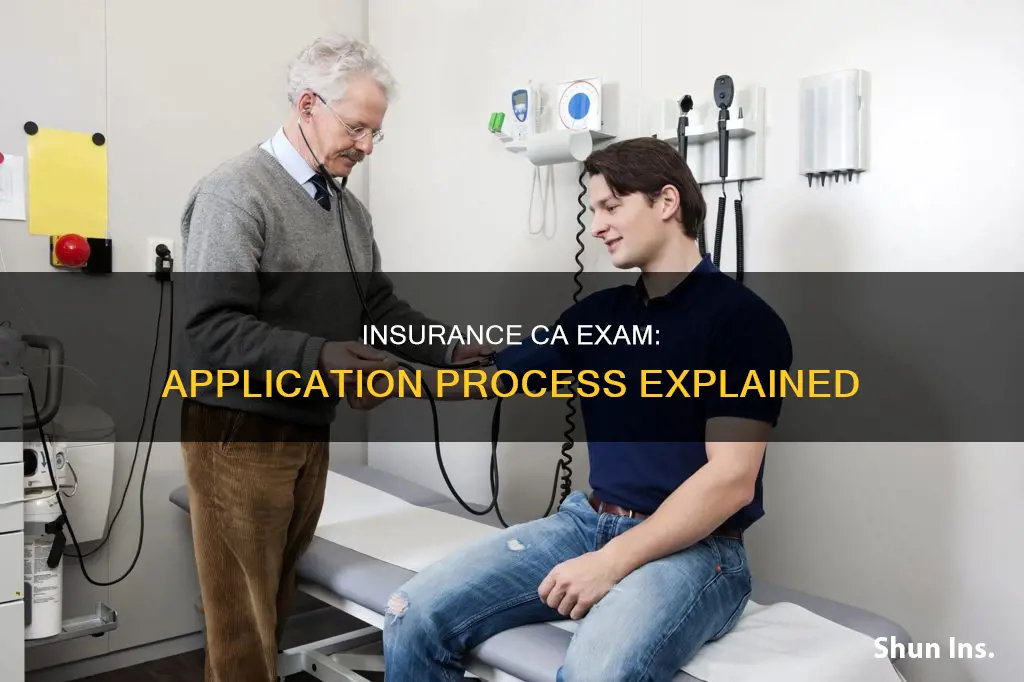 how to apply for insurance ca exam