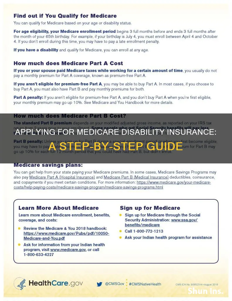how to apply for medicare disability insurance