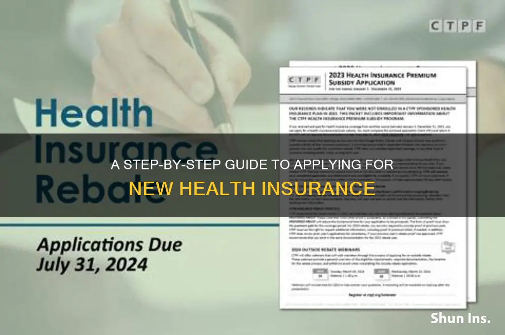 how to apply for new health insurance