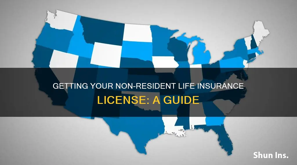 how to apply for non resident life insurance license