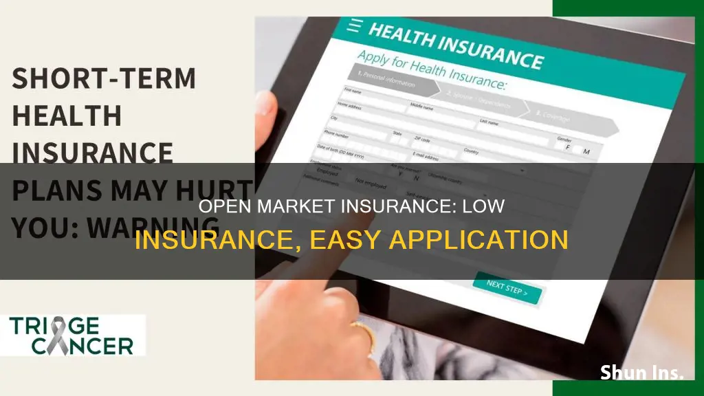 how to apply for open market insurance with low insurance