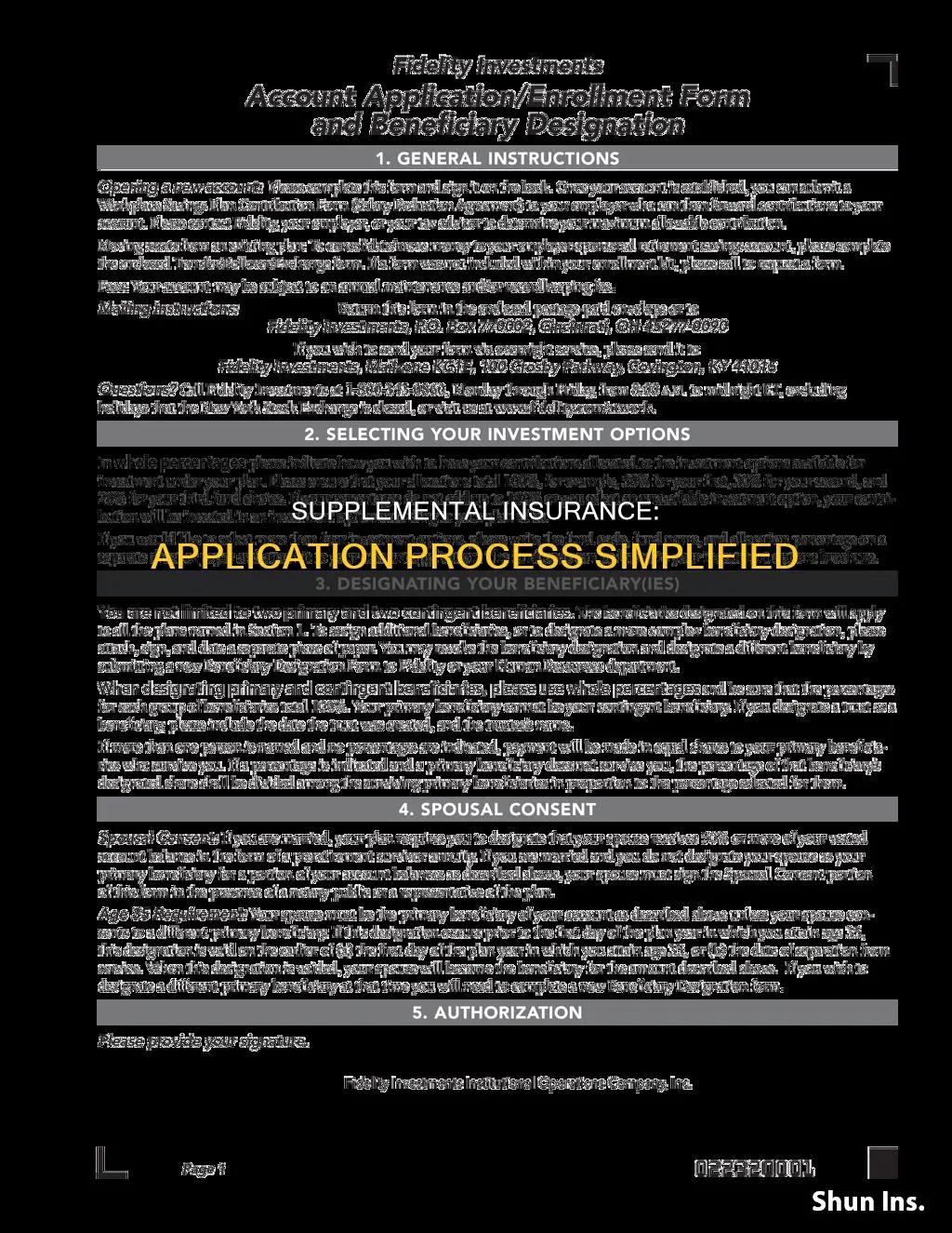 how to apply for supplemental insurance