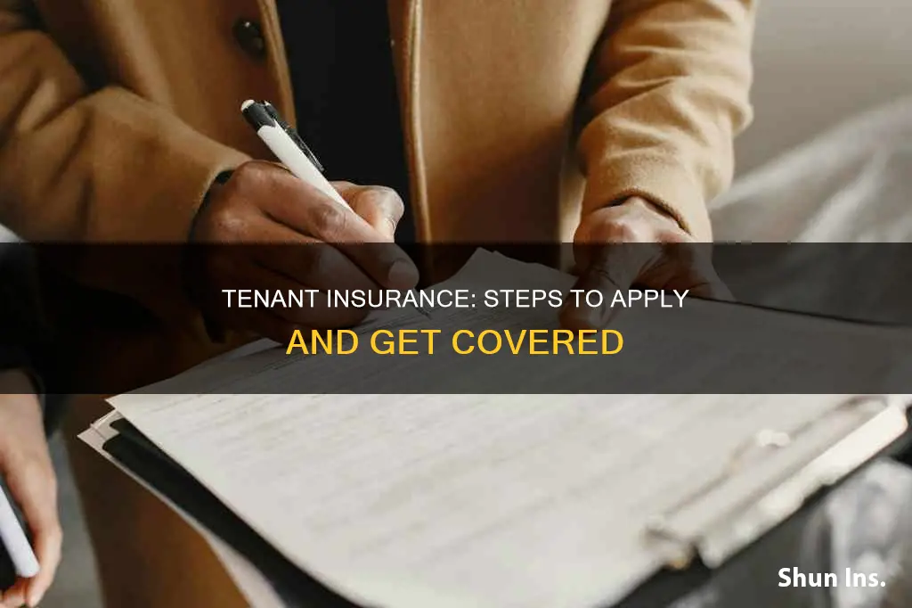 how to apply for tenant insurance