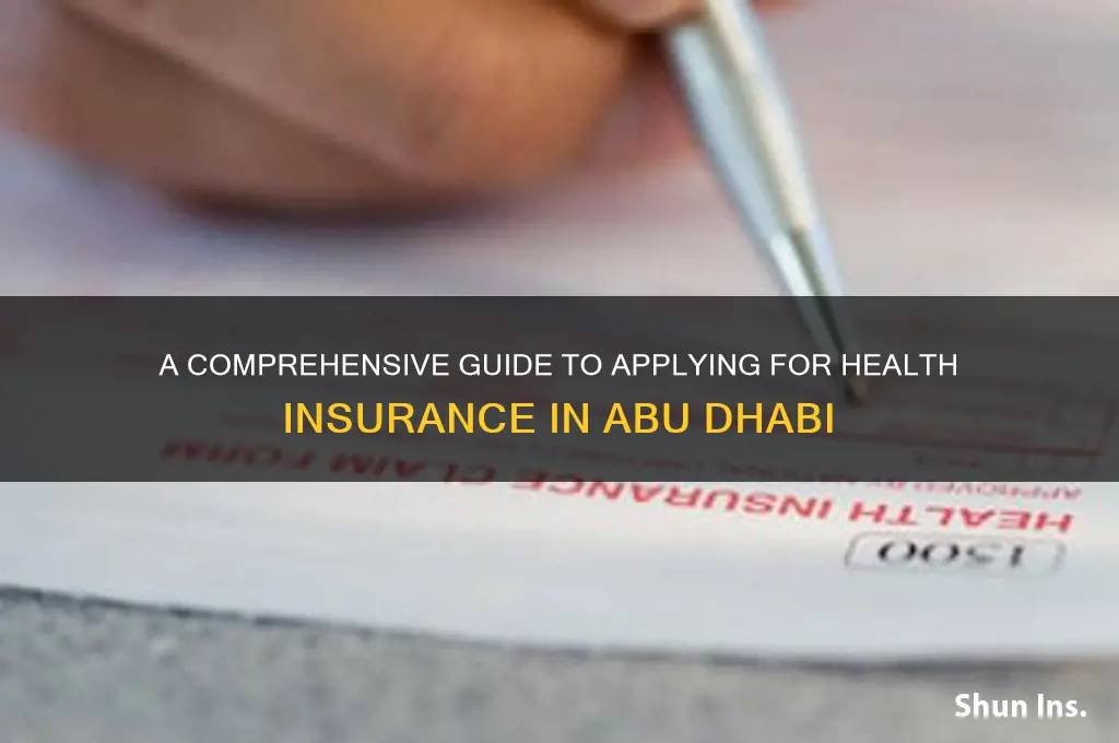 how to apply health insurance in abu dhabi