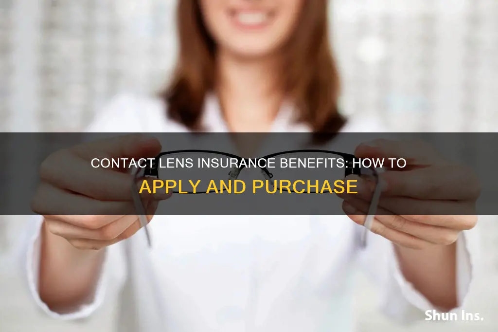 how to apply insurance benefits to contact lens purchase