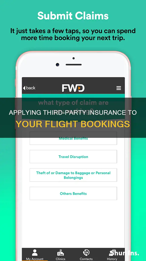 how to apply third party insurance to flight