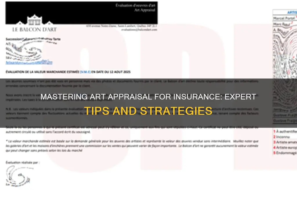 how to appraise art for insurance
