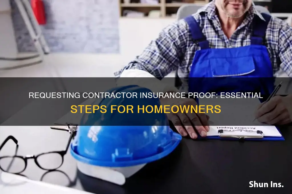 how to ask a contractor for proof of insurance