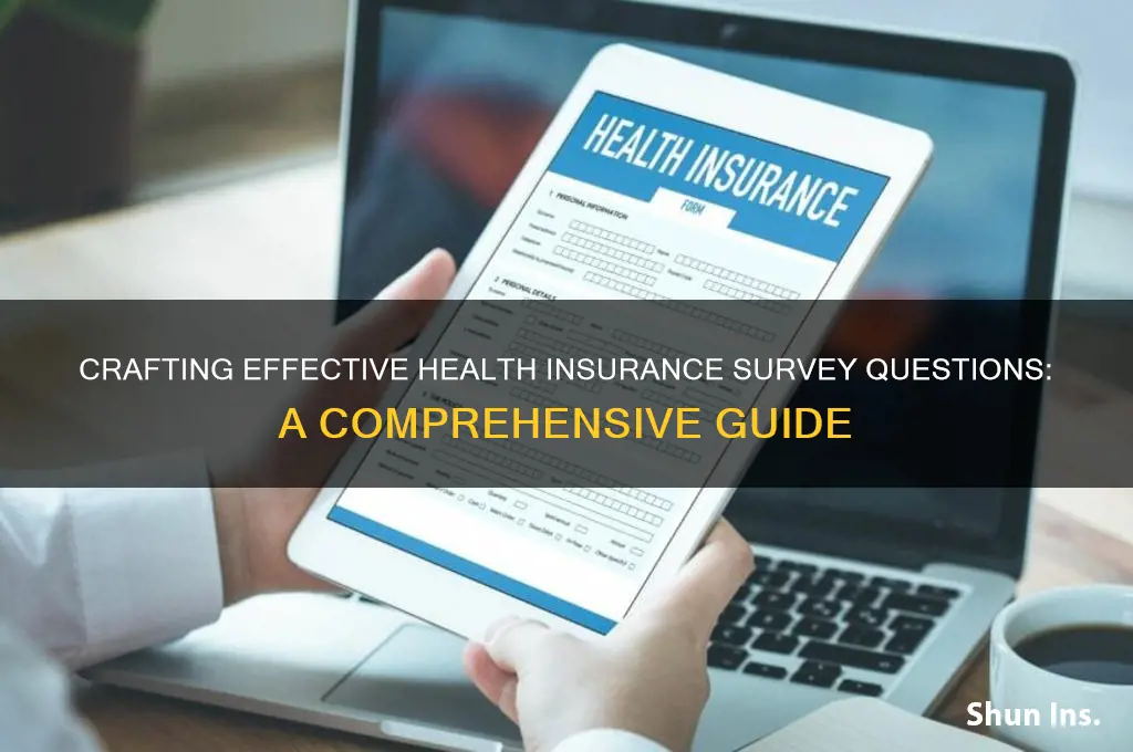 how to ask a survey question about health insurance