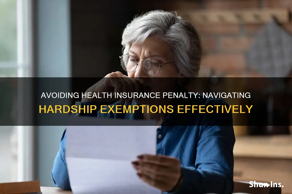 how to avoid penalty for health insurance harship
