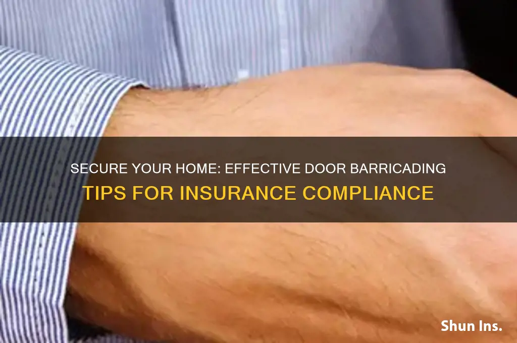 how to barricade a door for insurance purposes