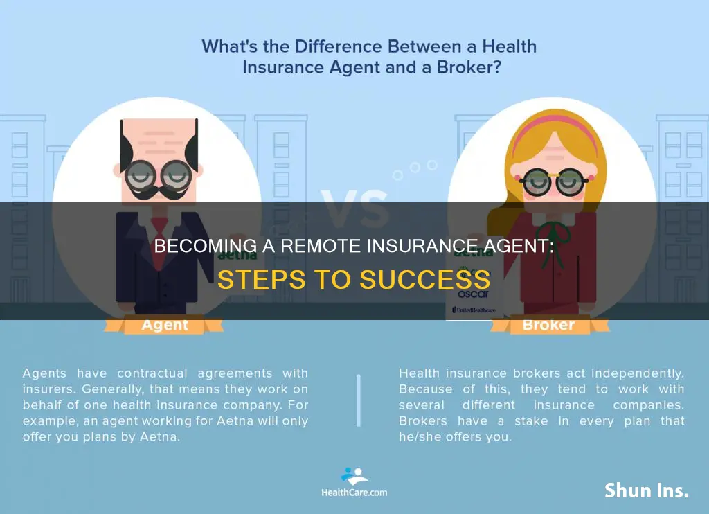how to become a remote insurance agent