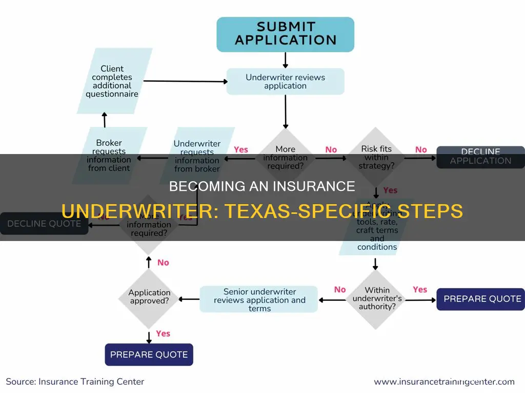 how to become an insurance underwirter in Texas