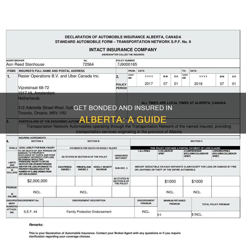 how to become bonded and insured in alberta