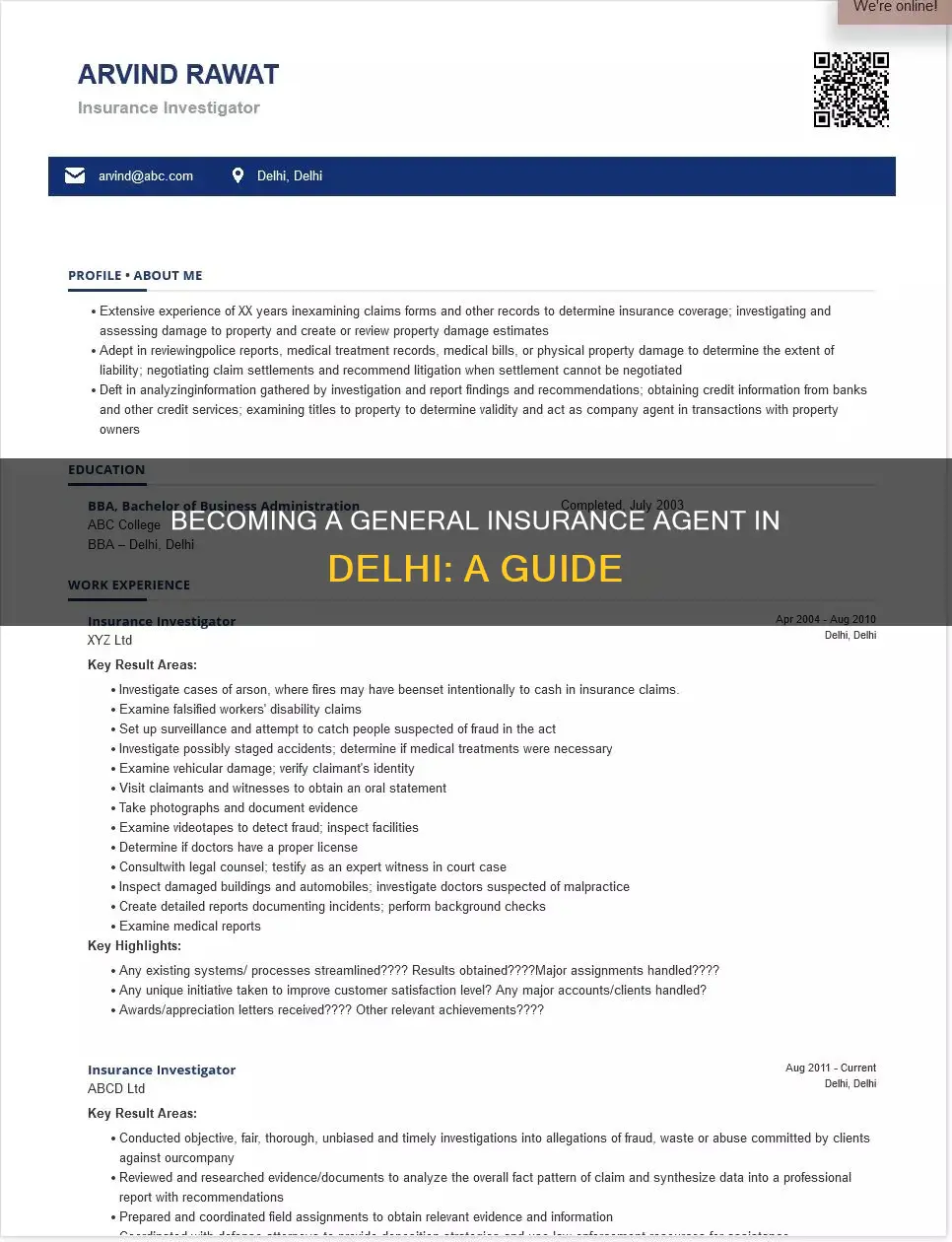 how to become general insurance agent in delhi