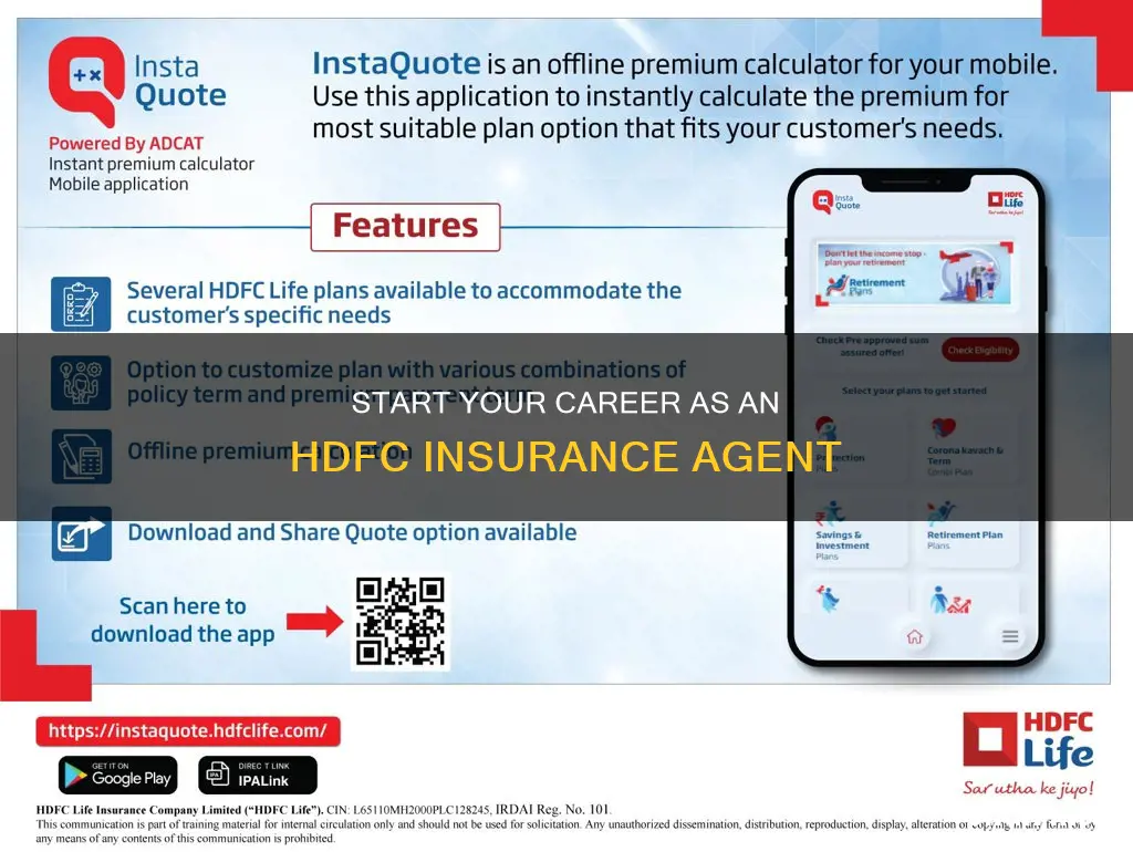how to become hdfc insurance agent