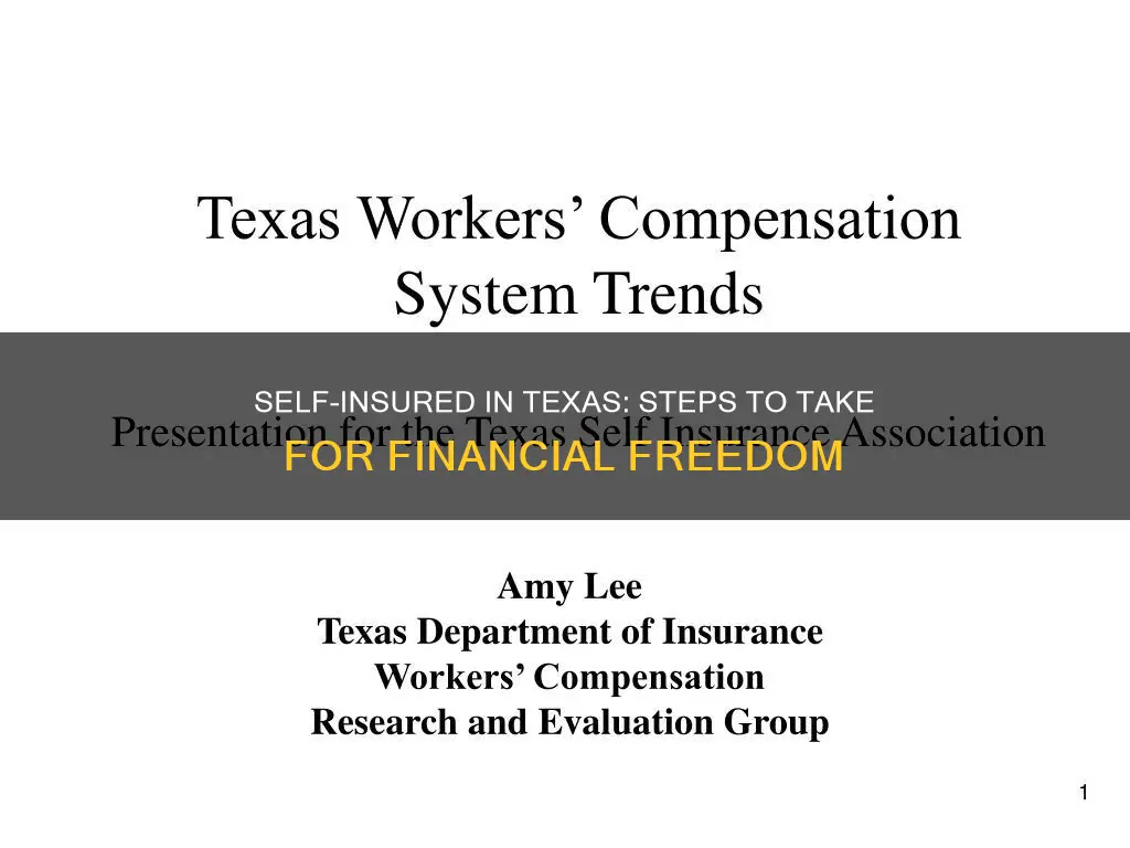 how to become self insured in Texas