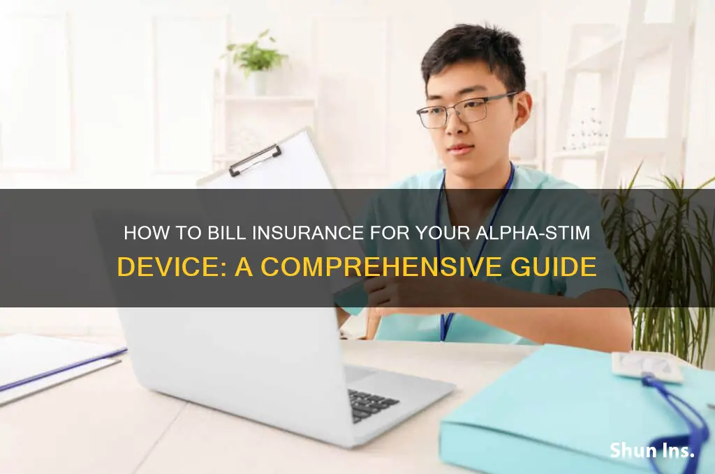 how to bil insurance for alpha stim device