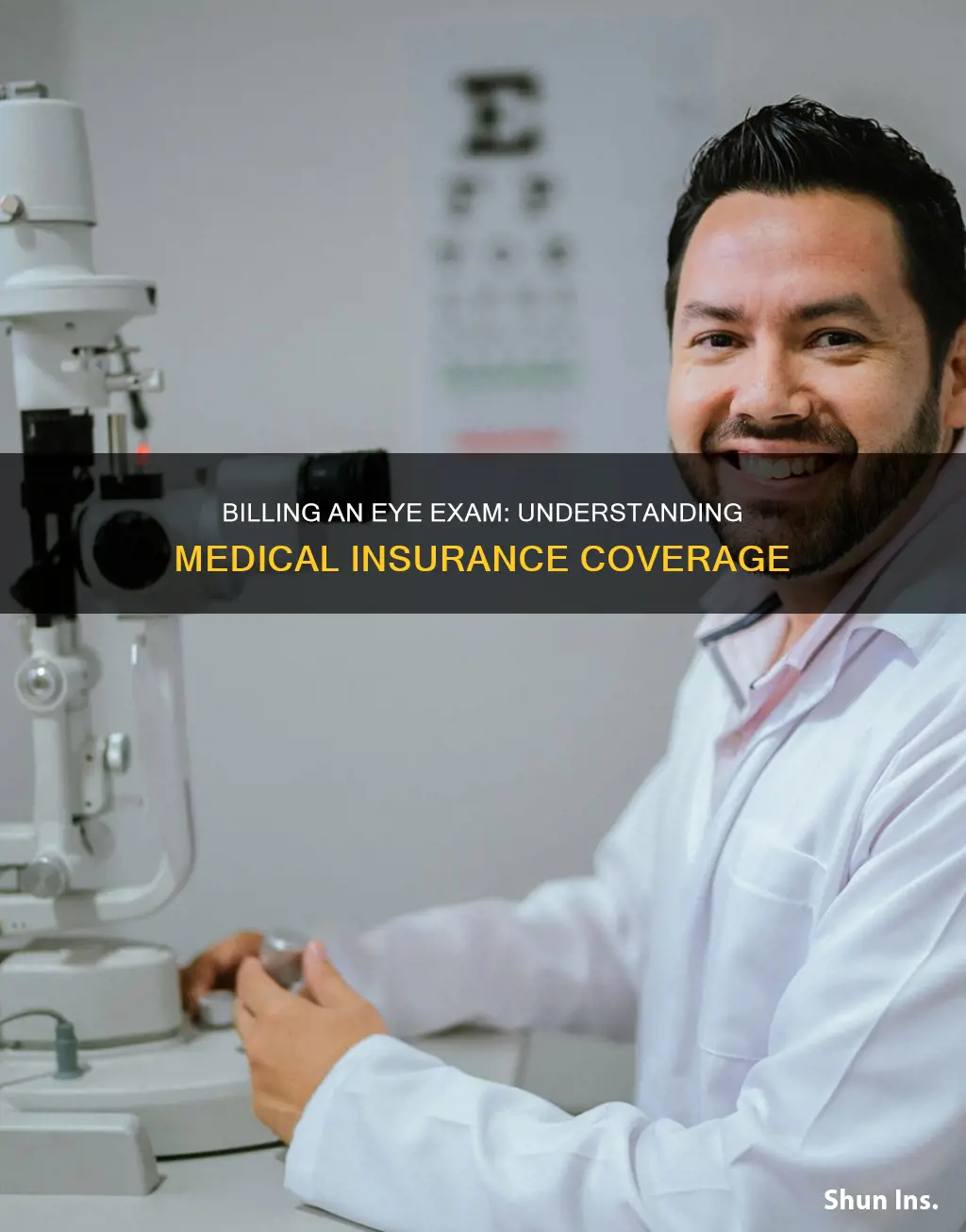 how to bill for an eye exam using medical insurance