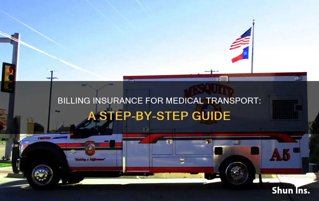 how to bill insurance companies for medical transport