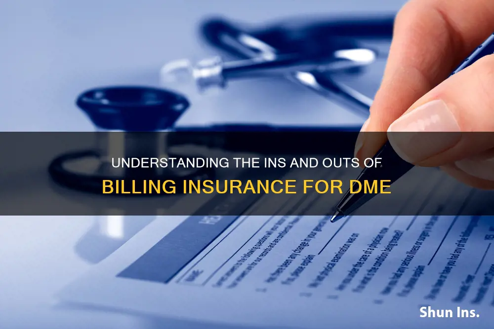 how to bill insurance for dme