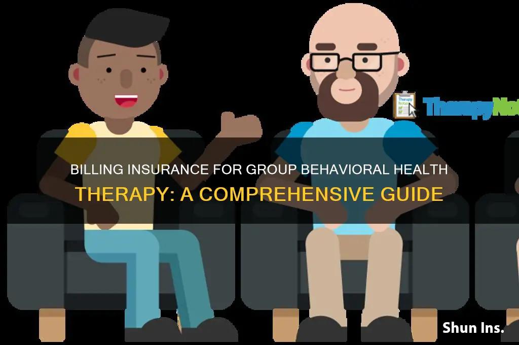 how to bill insurance for group behavioral health therapy