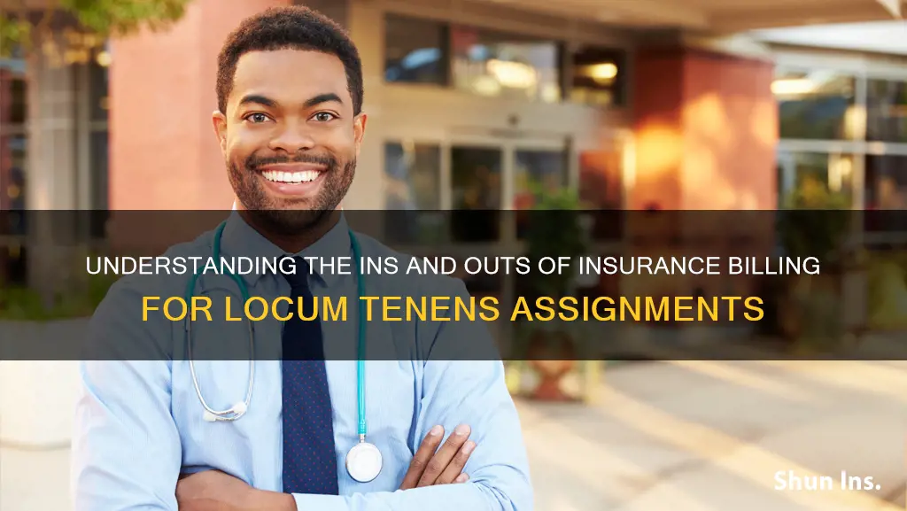 how to bill insurance for locum tenens