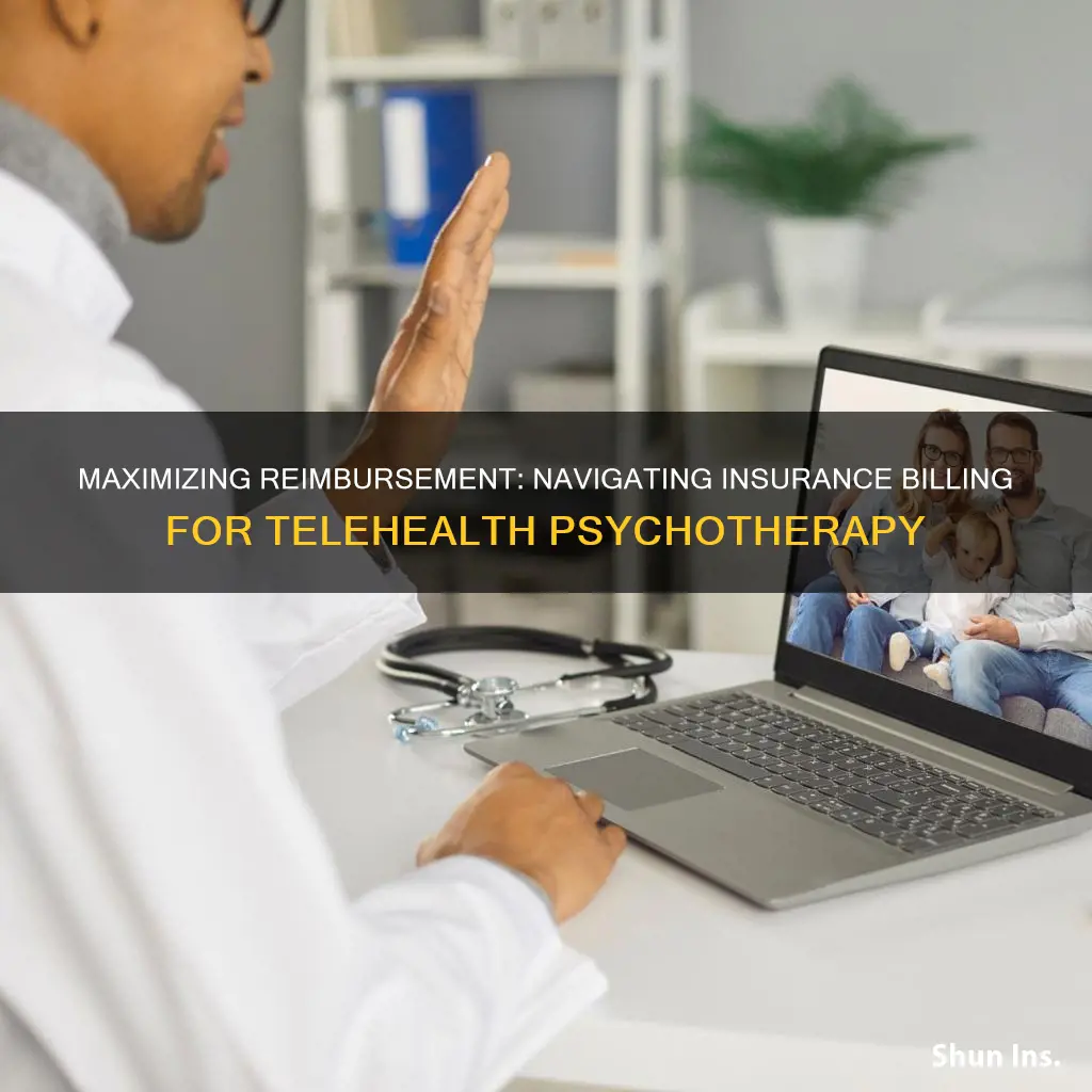 how to bill insurance for telehealth psychotherapy