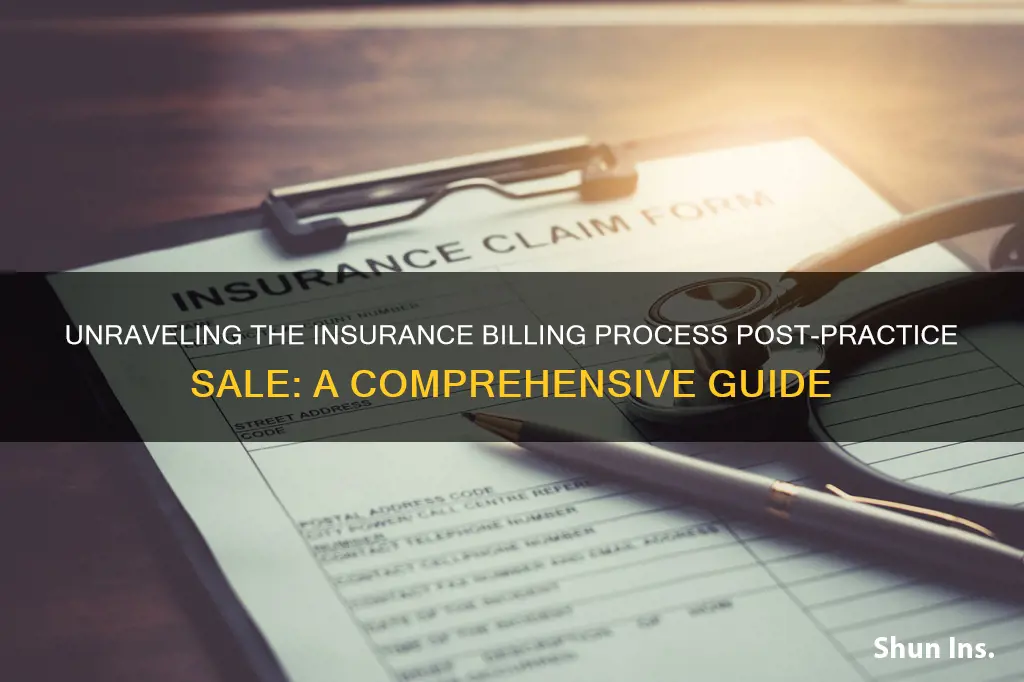 how to bill insurance when practice is sold