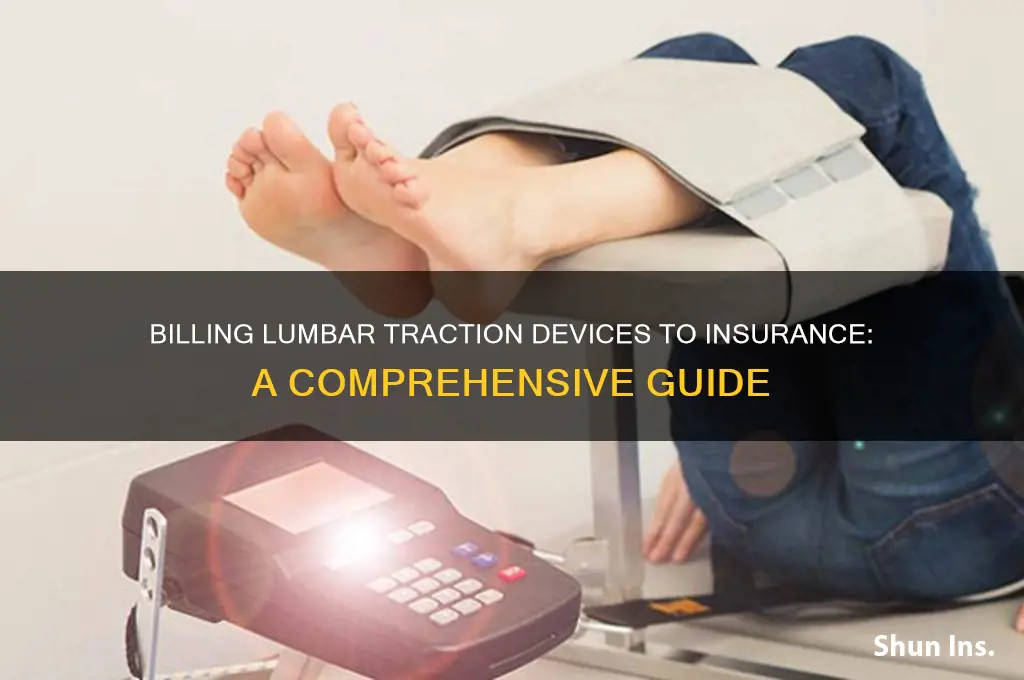 how to bill lumbar traction device to health insurance