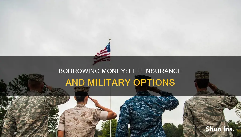 how to borrow money from your life insurance in military