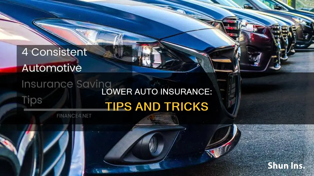 how to bring down auto insurance