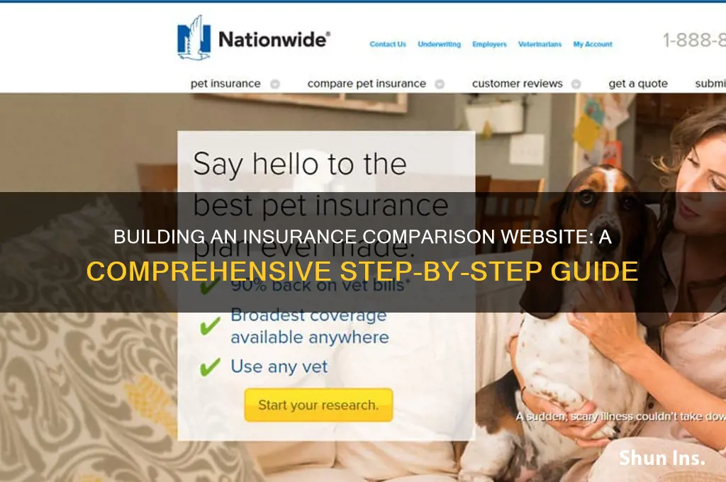 how to build an insurance comparison website
