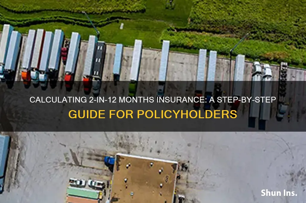 how to calculate 2 in 12 months for insurance
