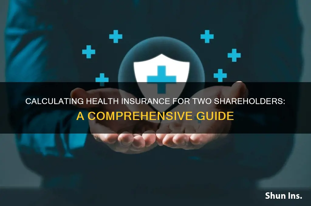 how to calculate 2 shareholder health insurance