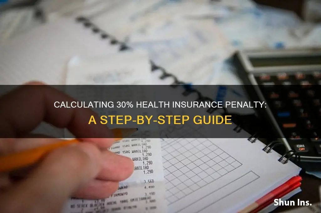 how to calculate 30 of health insurance fine
