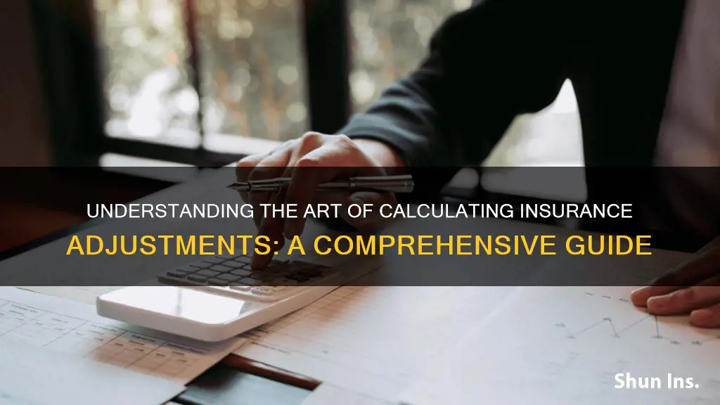 how to calculate adjustment amount insurance