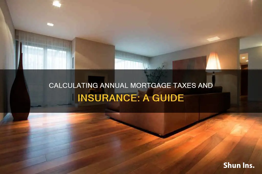 how to calculate annual taxes and insurance on a mortgage