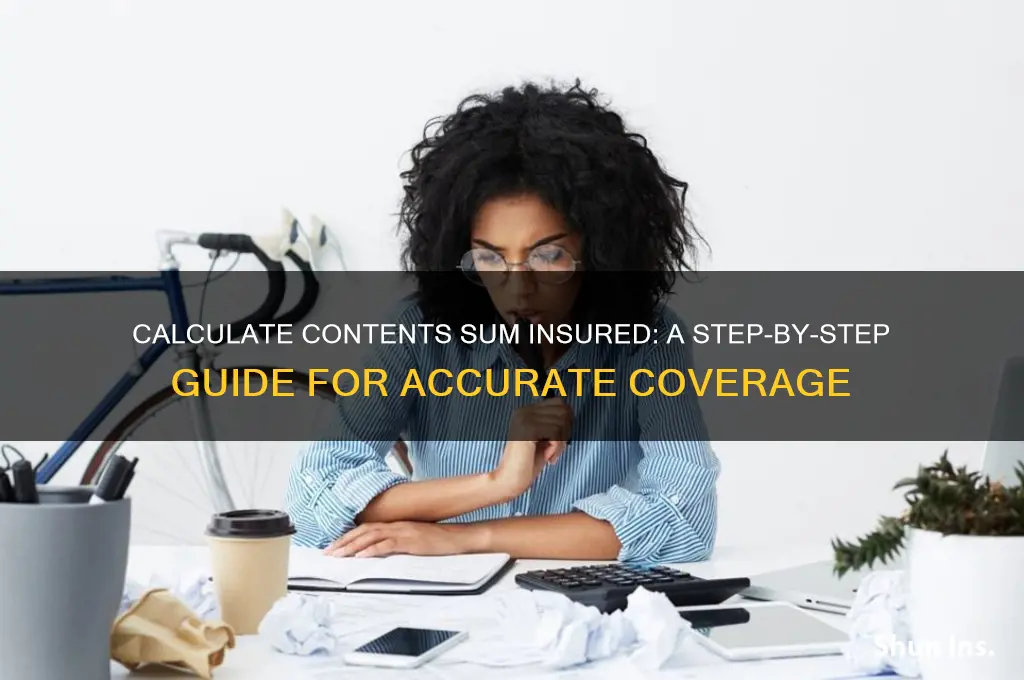 how to calculate contents sum insured