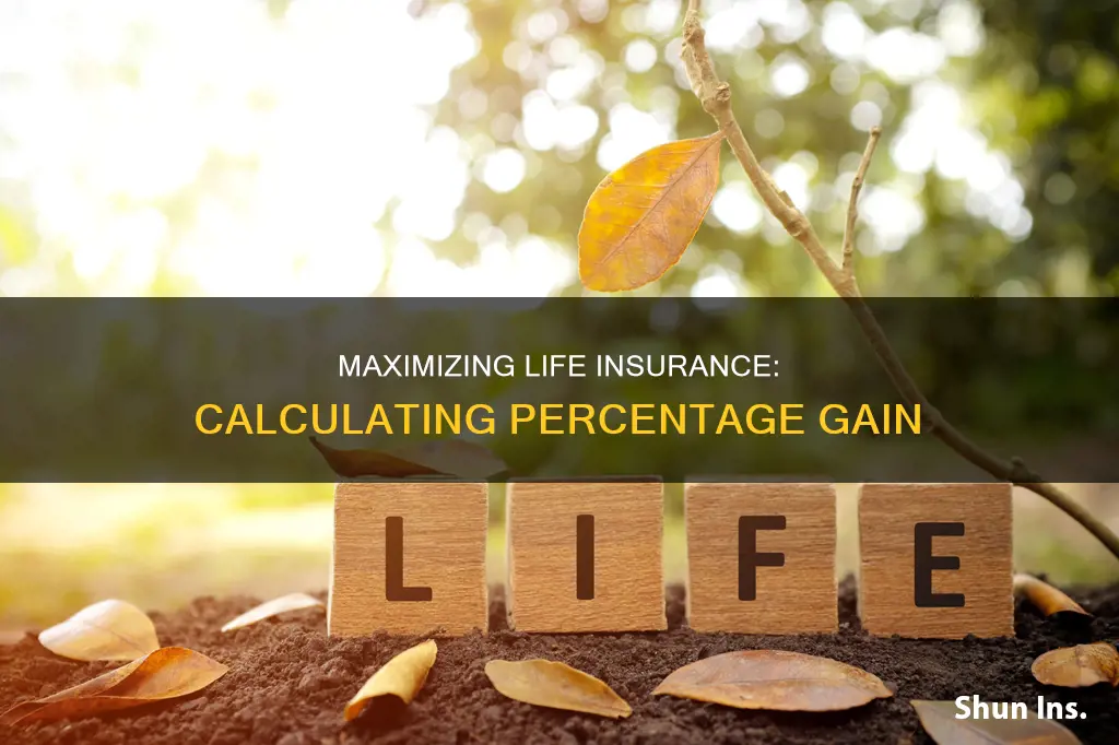 how to calculate gain in peecentag on life insurance