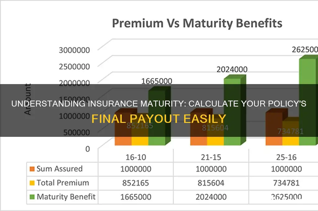 how to calculate insurance maturity amount