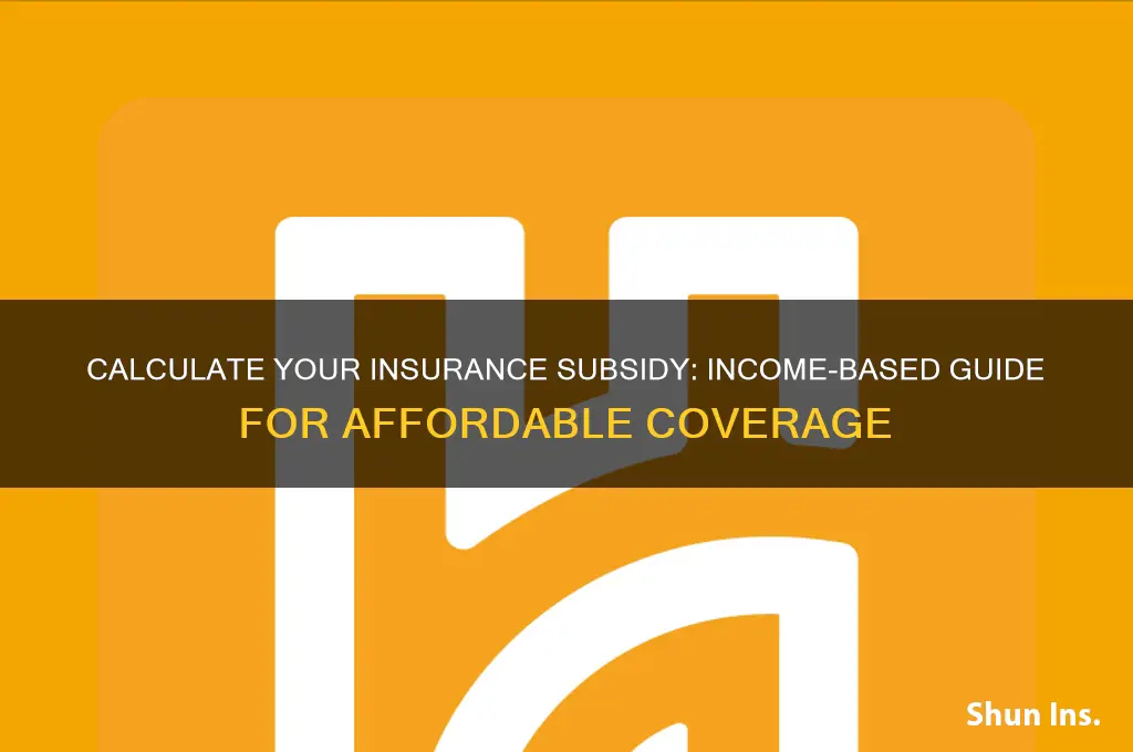 how to calculate insurance subsldy based on income