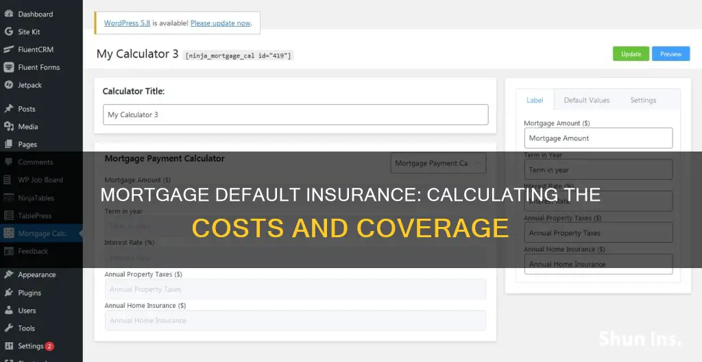 how to calculate mortgage default insurance