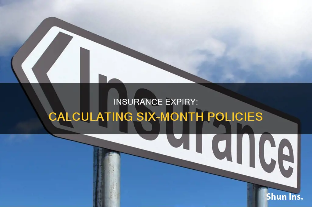 how to calculate six months worth of insurance has expired