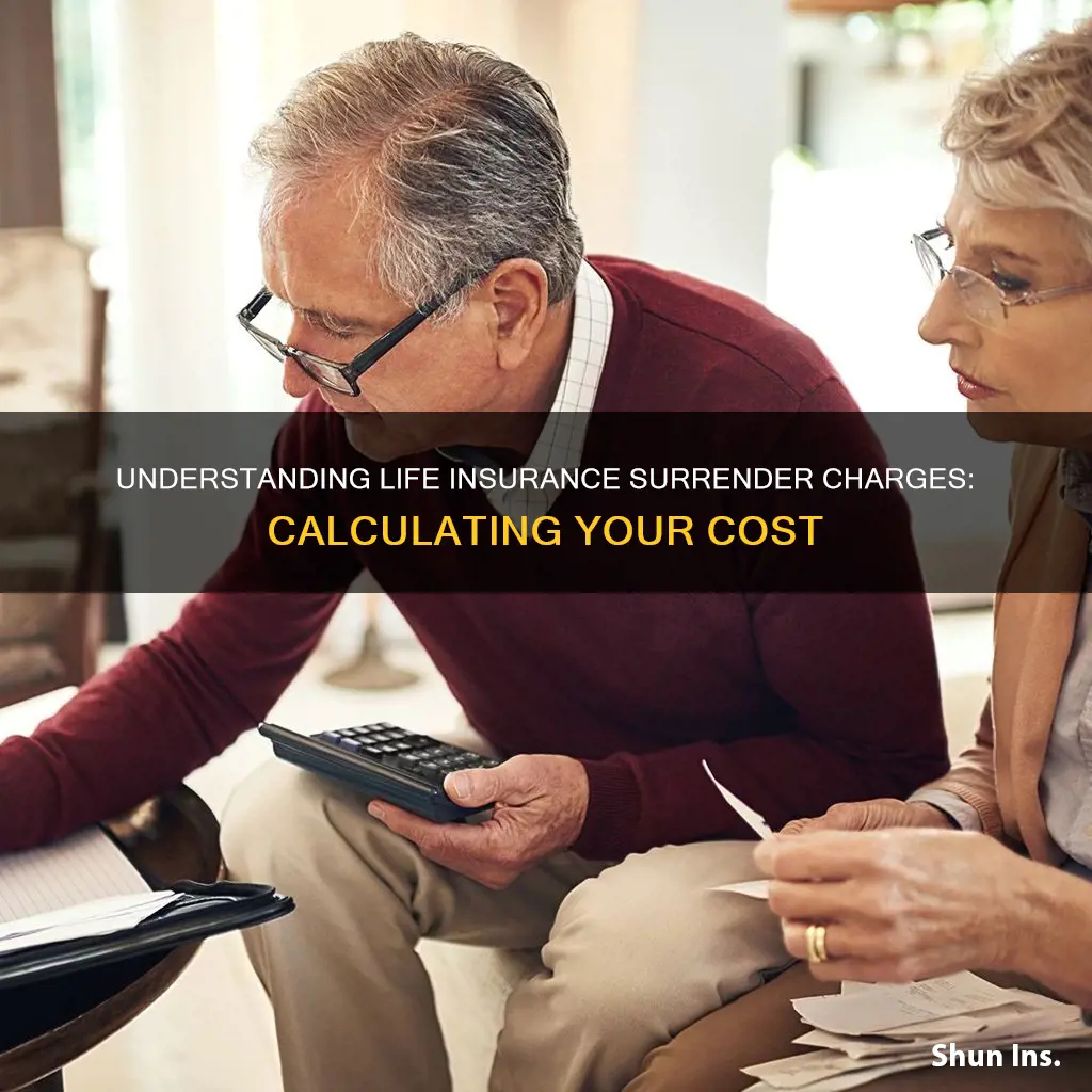 how to calculate surrender charge of life insurance