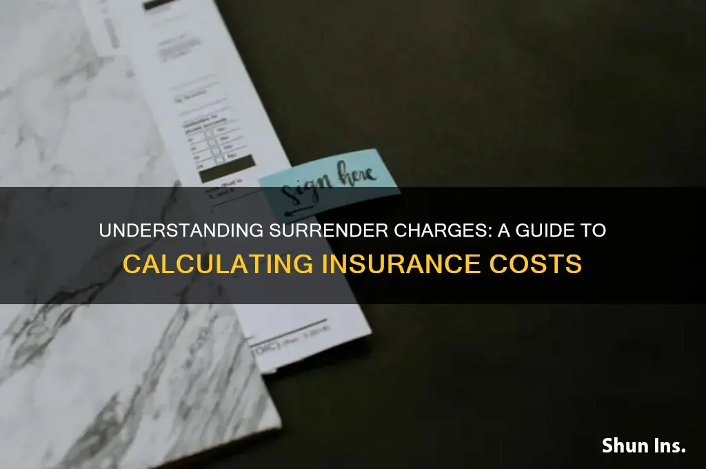 how to calculate surrender charges insurance