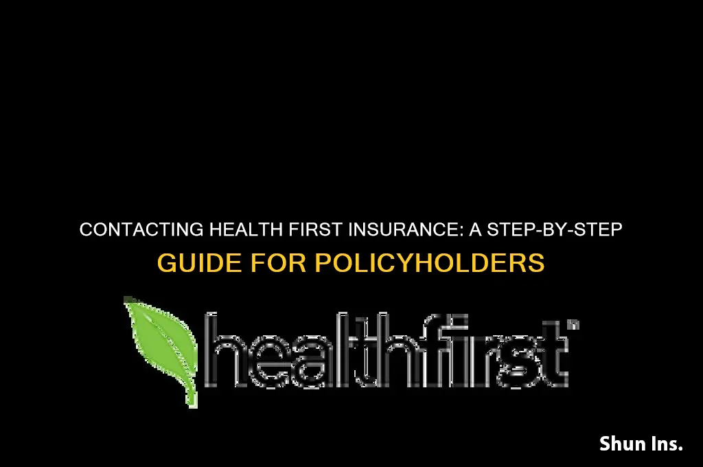 how to call health first insurance