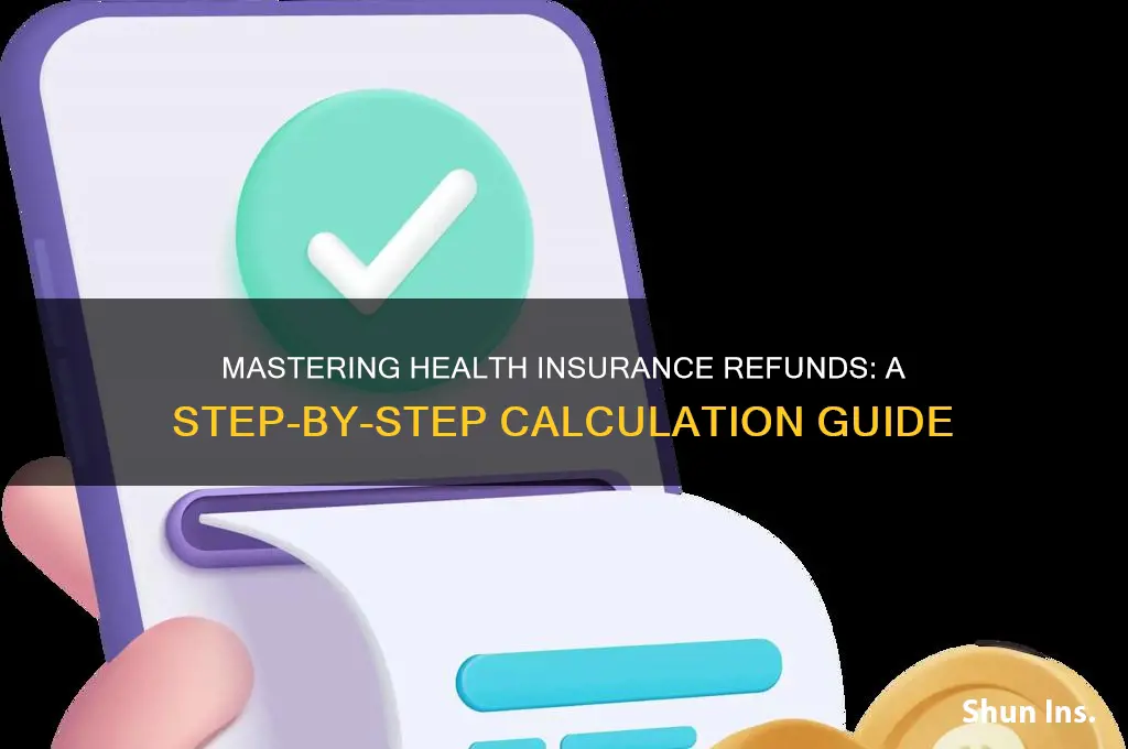 how to caluclate health insurance refund