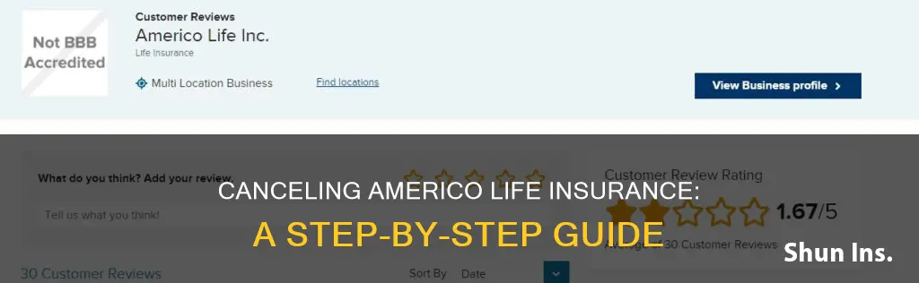 how to cancel americo life insurance